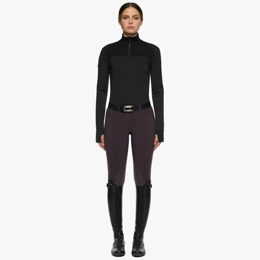 Women’s Tech Wool Half Zip Turtleneck Cavalleria Toscana - Nellas Horsewear
