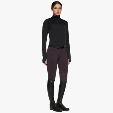 Women’s Tech Wool Half Zip Turtleneck Cavalleria Toscana - Nellas Horsewear