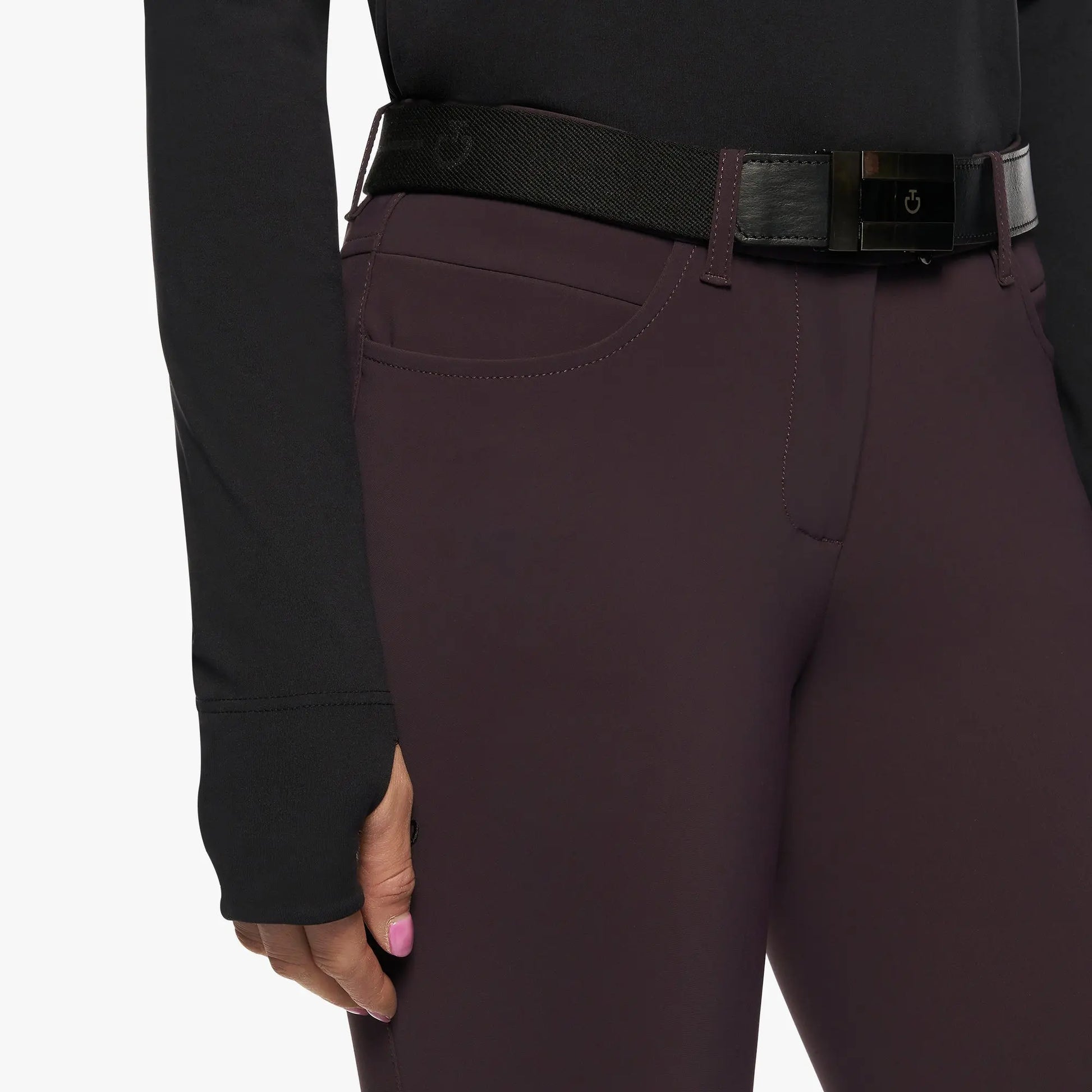 Women’s Tech Wool Half Zip Turtleneck Cavalleria Toscana - Nellas Horsewear