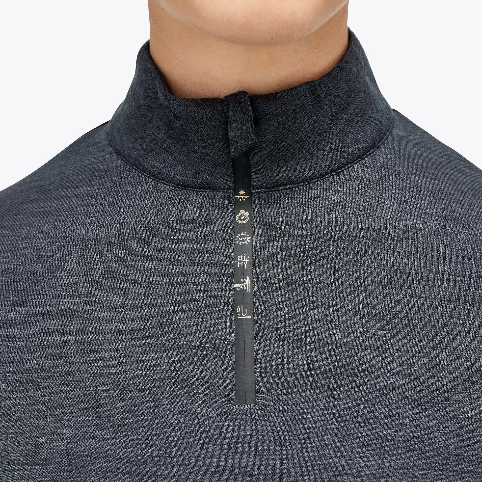 Women's Turtleneck in Technical Wool with zip Cavalleria Toscana - Nellas Horsewear