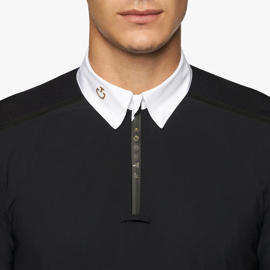 Men’s REVO Premier Jersey S/S Competition Zip Polo Cavalleria Toscana - Nellas Horsewear