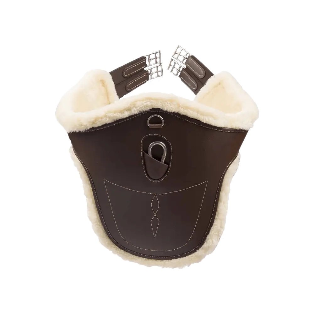 Skokový podbrušník s ovčí podšívkou Sheepskin Stud Girth | Kentucky