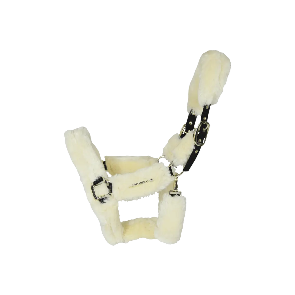 Prepravná ohlávka s ovčou vlnou Sheepskin Shipping | Kentucky Horsewear