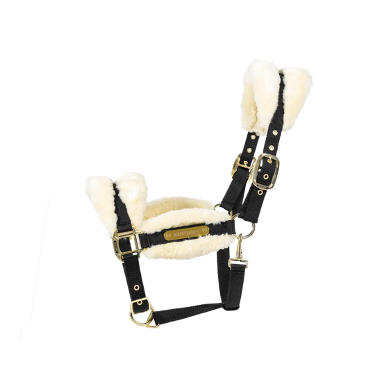 Ohlávka s ovčou vlnou Soft Nylon Sheepskin Soft | Kentucky Horsewear