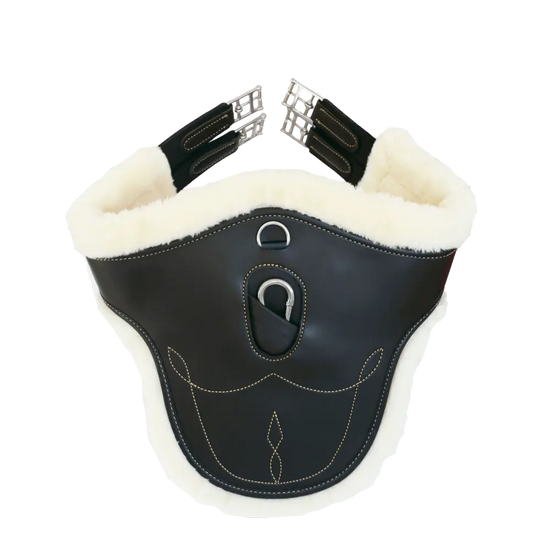 Skokový podbrušník s ovčí podšívkou Sheepskin Stud Girth | Kentucky