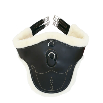 Skokový podbrušník s ovčí podšívkou Sheepskin Stud Girth | Kentucky