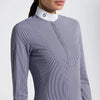 Women’s Long Sleeve Competition Shirt with Striped Pattern Cavalleria Toscana Cavalleria Toscana