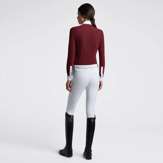 Women’s Long Sleeve Competition Shirt with Pleated Insert Cavalleria Toscana