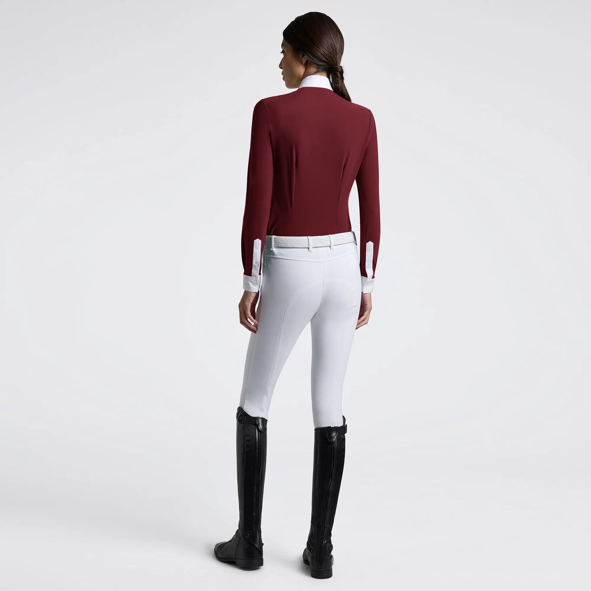 Women’s Long Sleeve Competition Shirt with Pleated Insert Cavalleria Toscana