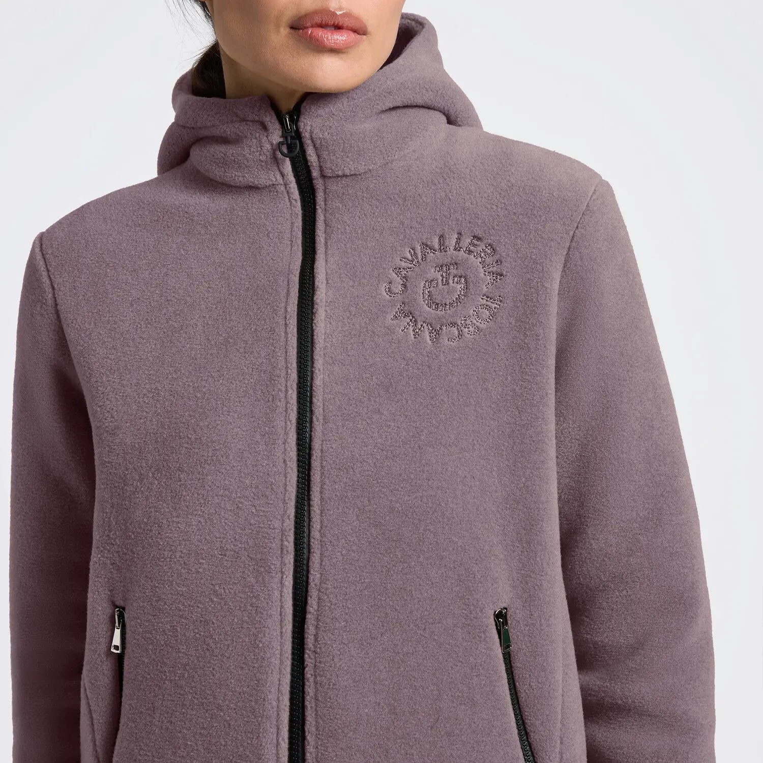 Women's Technical Fleece Zip Hoodie Cavalleria Toscana Cavalleria Toscana