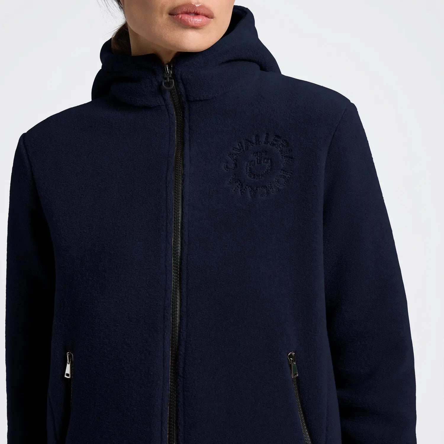 Women's Technical Fleece Zip Hoodie Cavalleria Toscana - Nellas Horsewear