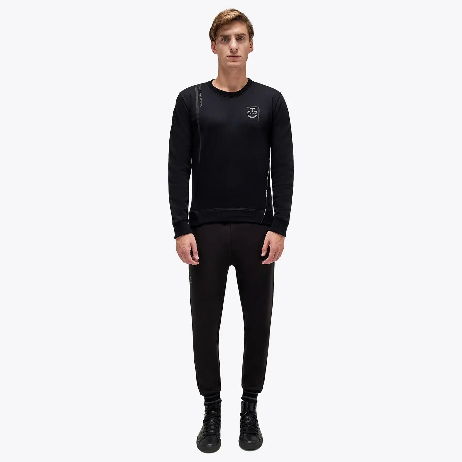 Men's CT Academy Cotton Crew Neck Sweatshirt Cavalleria Toscana - Nellas Horsewear
