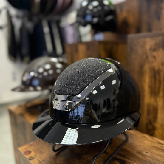 Helmet Star Lady with Swarowski Crystal Carpet KASK - Nellas Horsewear