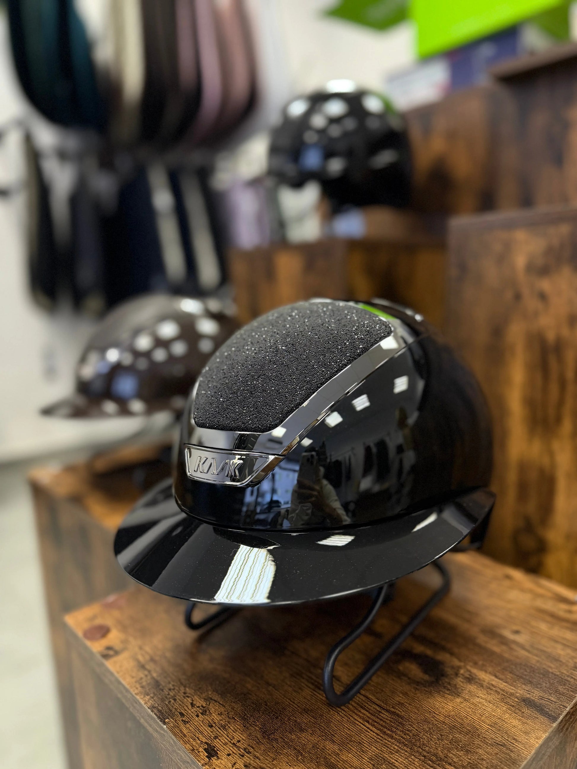 Helmet Star Lady with Swarowski Crystal Carpet KASK - Nellas Horsewear
