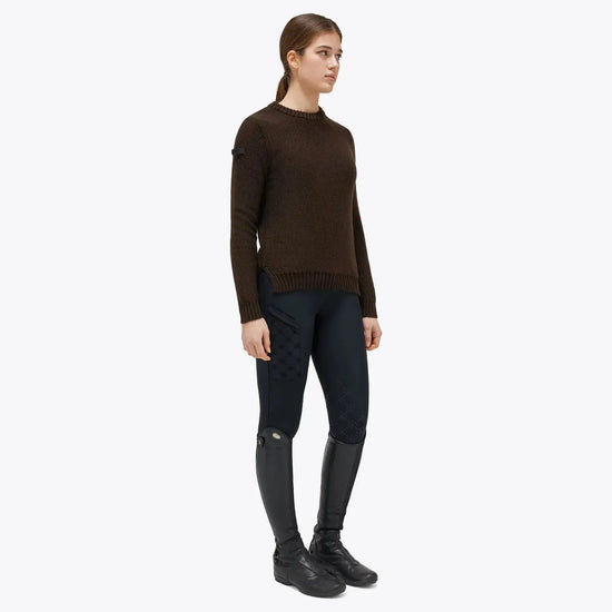 Women's Crewneck Sweater Cavalleria Toscana - Nellas Horsewear