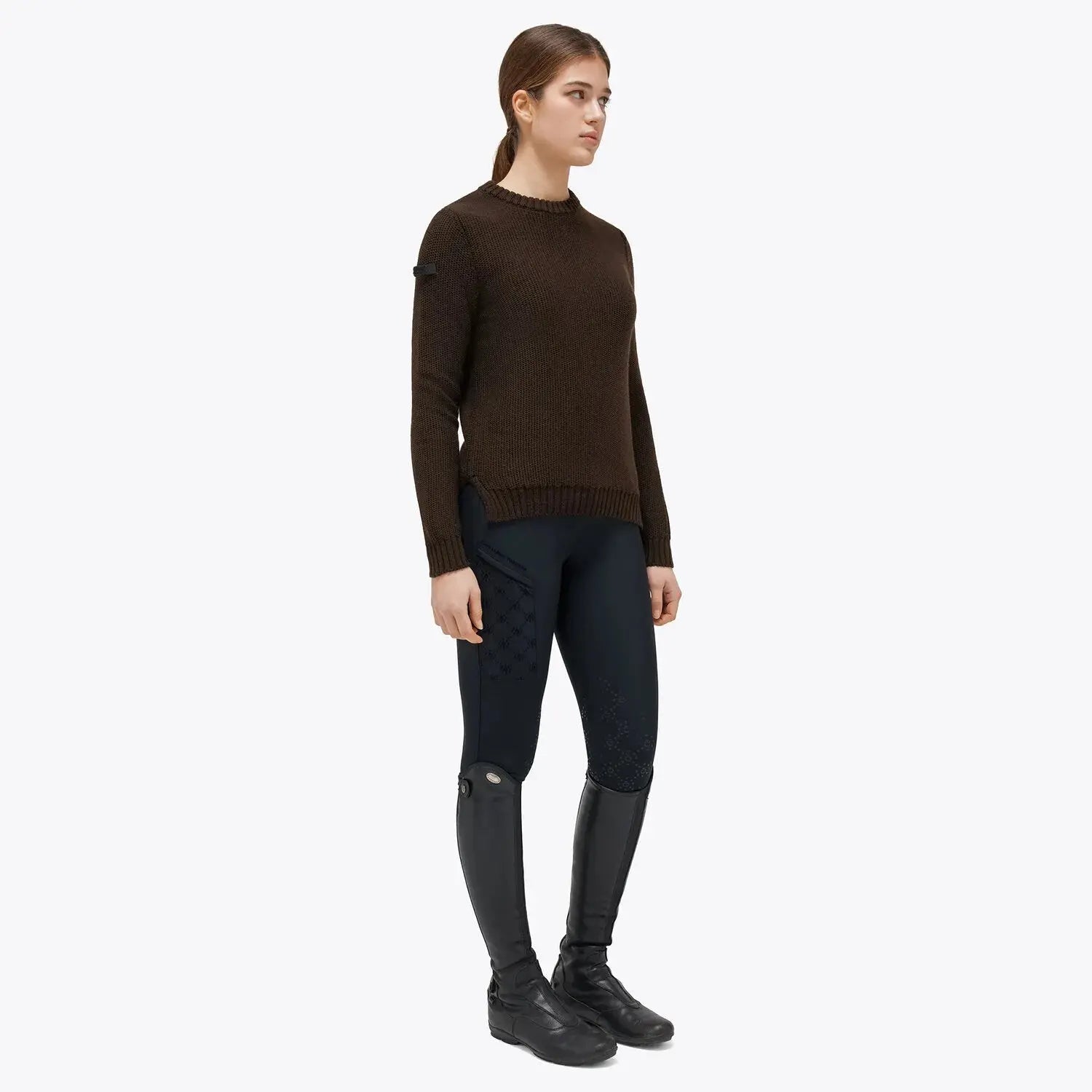 Women's Crewneck Sweater Cavalleria Toscana - Nellas Horsewear