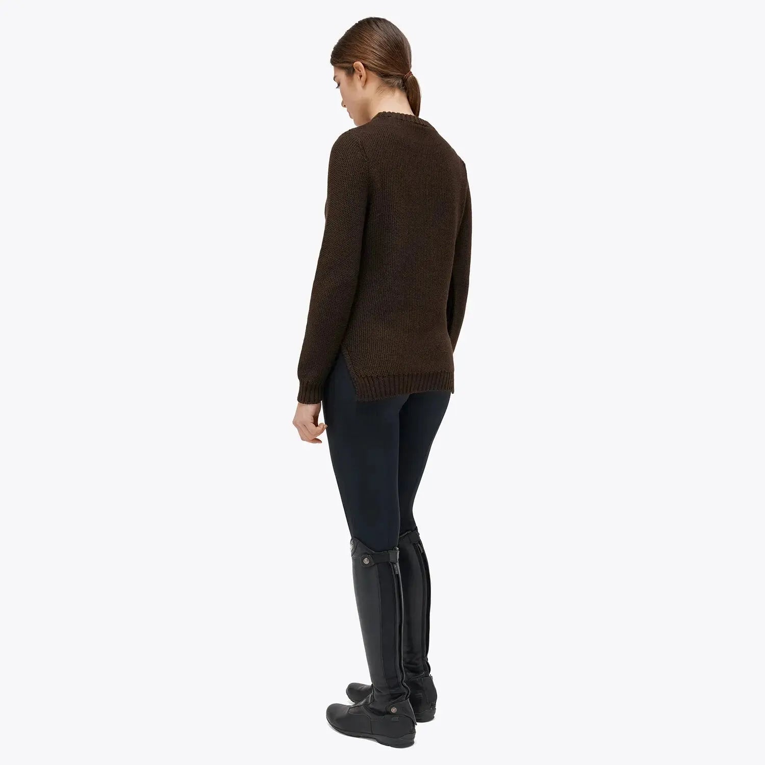 Women's Crewneck Sweater Cavalleria Toscana - Nellas Horsewear
