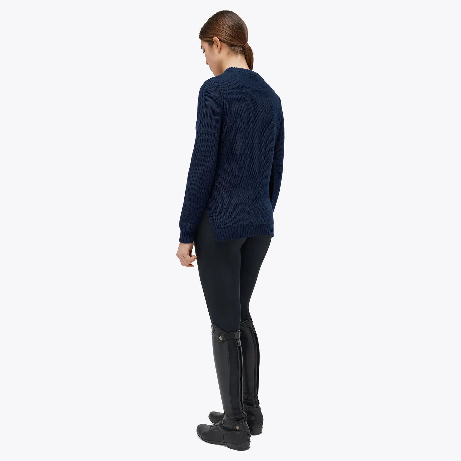 Women's Crewneck Sweater Cavalleria Toscana - Nellas Horsewear