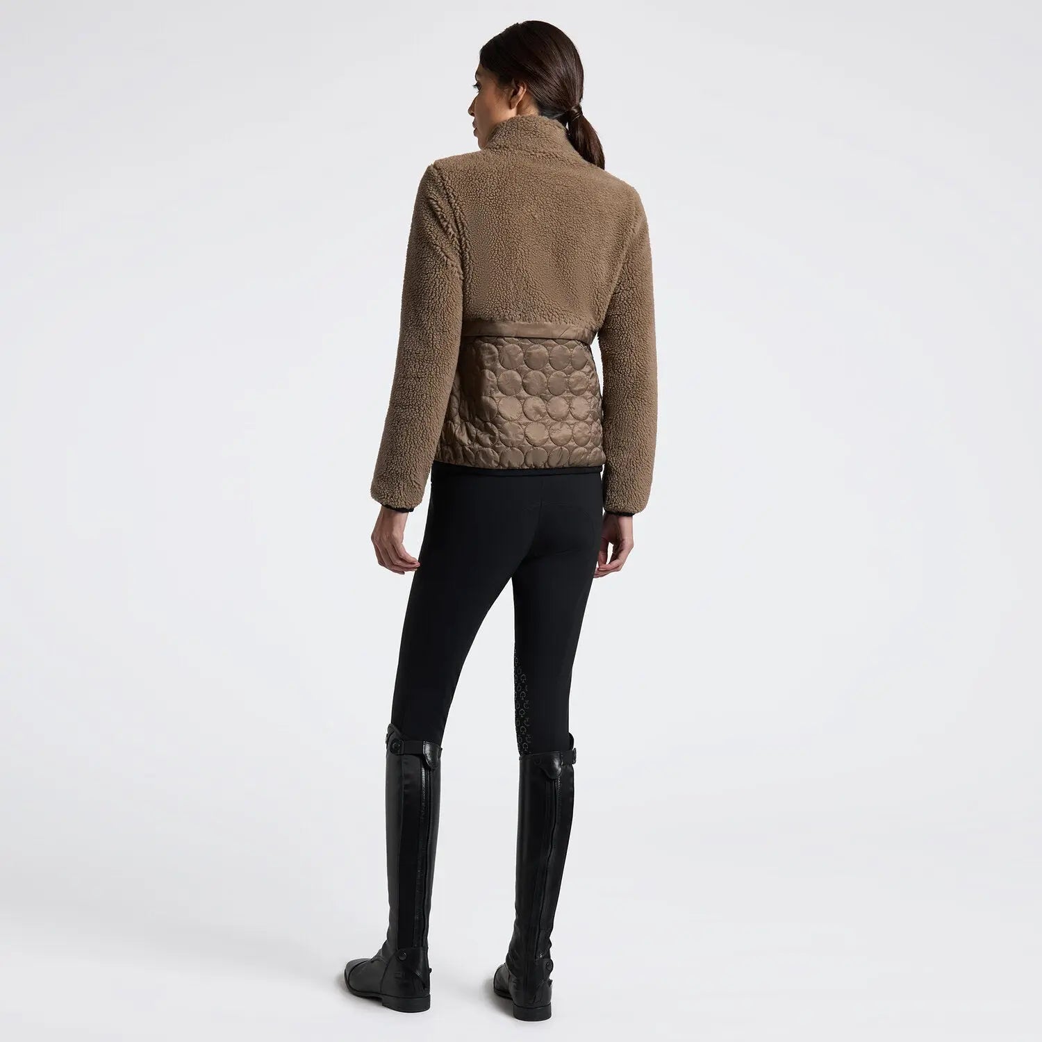 Women's Fleece and Nylon Zip Jacket Cavalleria Toscana Cavalleria Toscana