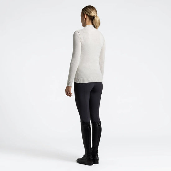 Women’s Virgin Wool Turtleneck Sweater with Half Zip Cavalleria Toscana Cavalleria Toscana