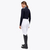 Women's training polo shirt with glitter logo Cavalleria Toscana - Nellas Horsewear