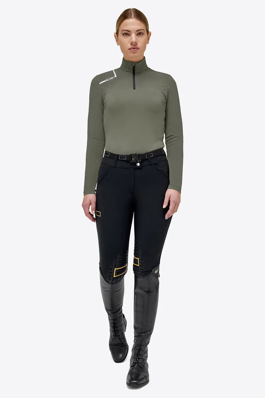 Women’s Training Polo with Nylon Inserts RG - Nellas Horsewear