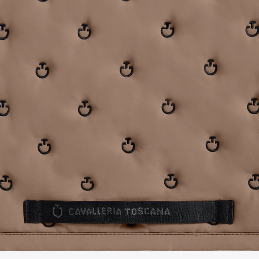 Jumping Saddle Pad with Quilted Design and Micro Logo Cavalleria Toscana Cavalleria Toscana