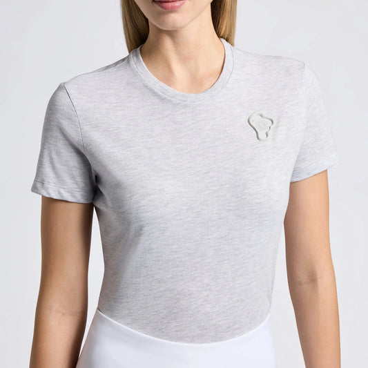 Women's Cotton T-Shirt w/3D Stamp Logo Cavalleria Toscana Cavalleria Toscana