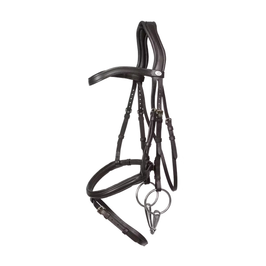 Flash Noseband Soft Leather Bridle Dyon - Nellas Horsewear