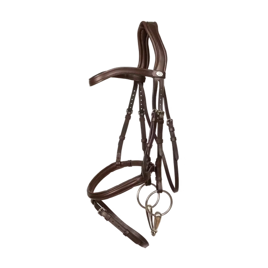 Flash Noseband Soft Leather Bridle Dyon - Nellas Horsewear