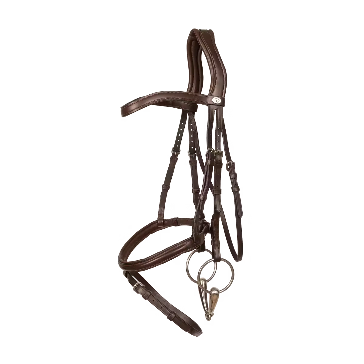 Flash Noseband Soft Leather Bridle Dyon - Nellas Horsewear