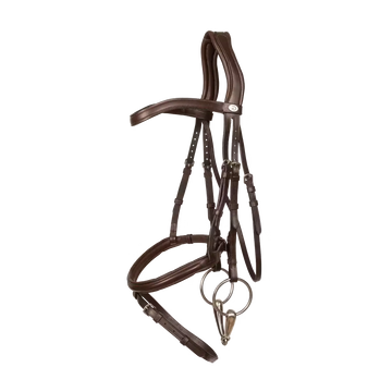 Flash Noseband Soft Leather Bridle Dyon - Nellas Horsewear