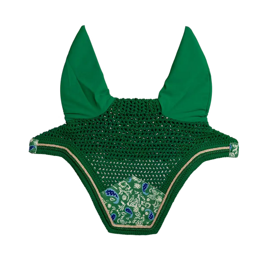Fly Veil Wellington Velvet Printing Kentucky Horsewear - Nellas Horsewear