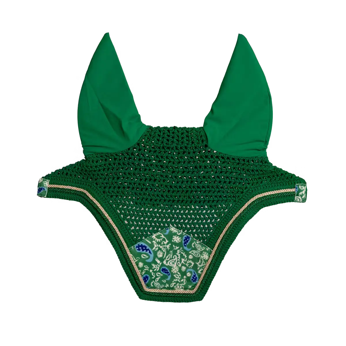Fly Veil Wellington Velvet Printing Kentucky Horsewear - Nellas Horsewear