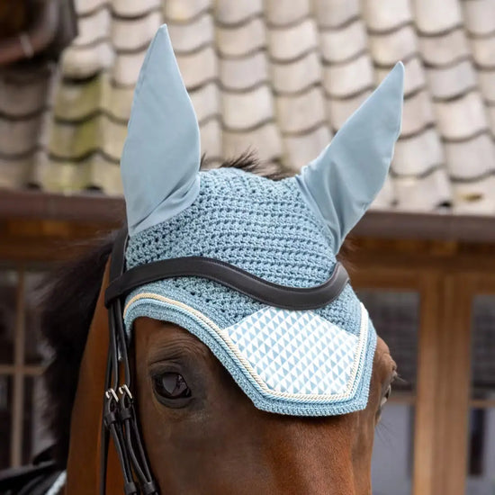 Fly Veil Wellington Velvet Printing Kentucky Horsewear - Nellas Horsewear