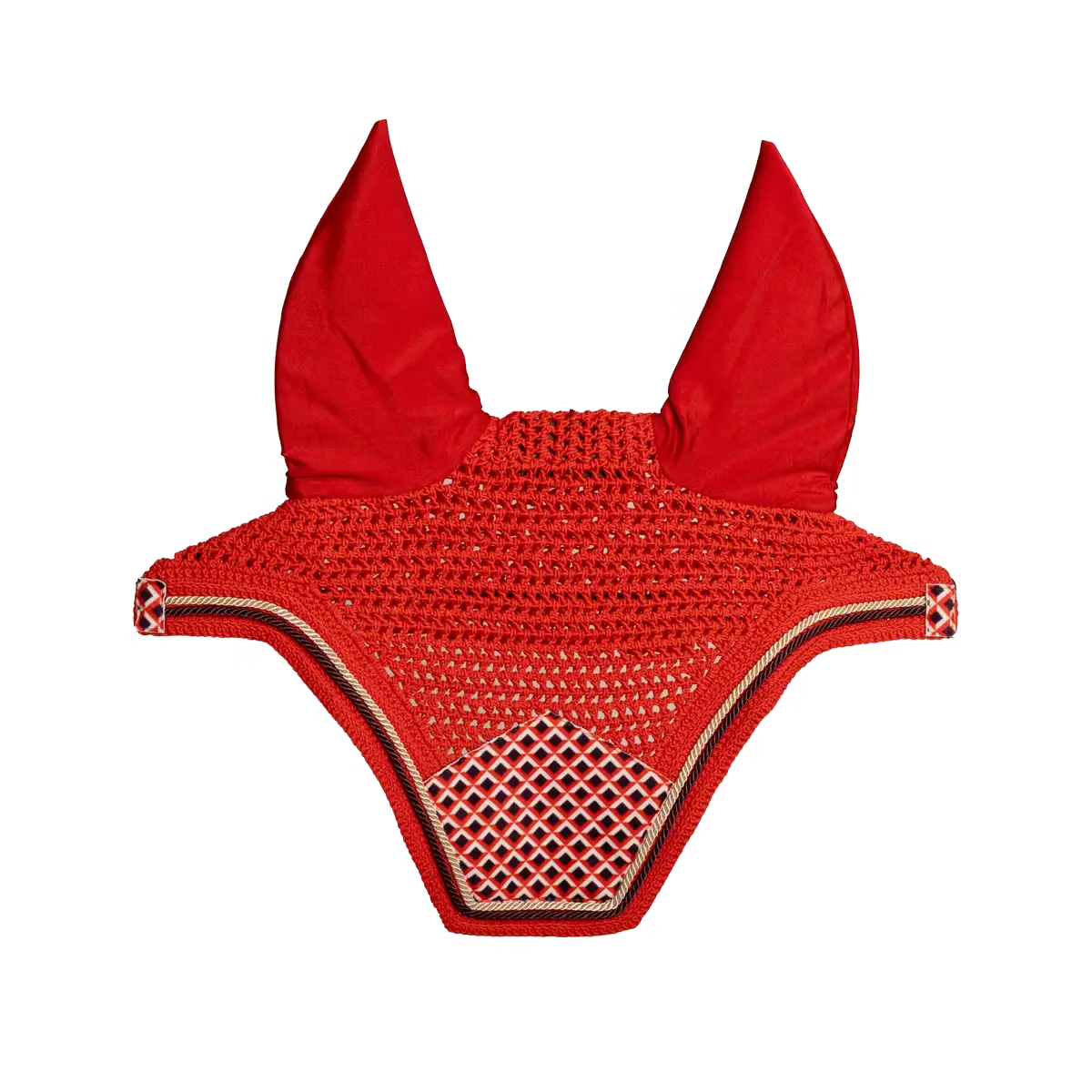 Fly Veil Wellington Velvet Printing Kentucky Horsewear - Nellas Horsewear