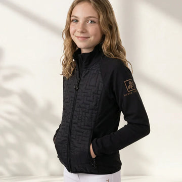 Girls' Jacket With Front Quilting Horse Portal