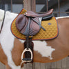 Jumping Saddle Pad Neon Leather Kentucky Horsewear - Nellas Horsewear