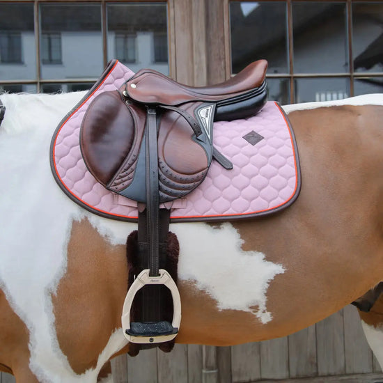 Jumping Saddle Pad Neon Leather Kentucky Horsewear - Nellas Horsewear