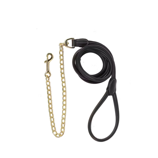 Kožené vodítko s reťazou Kentucky