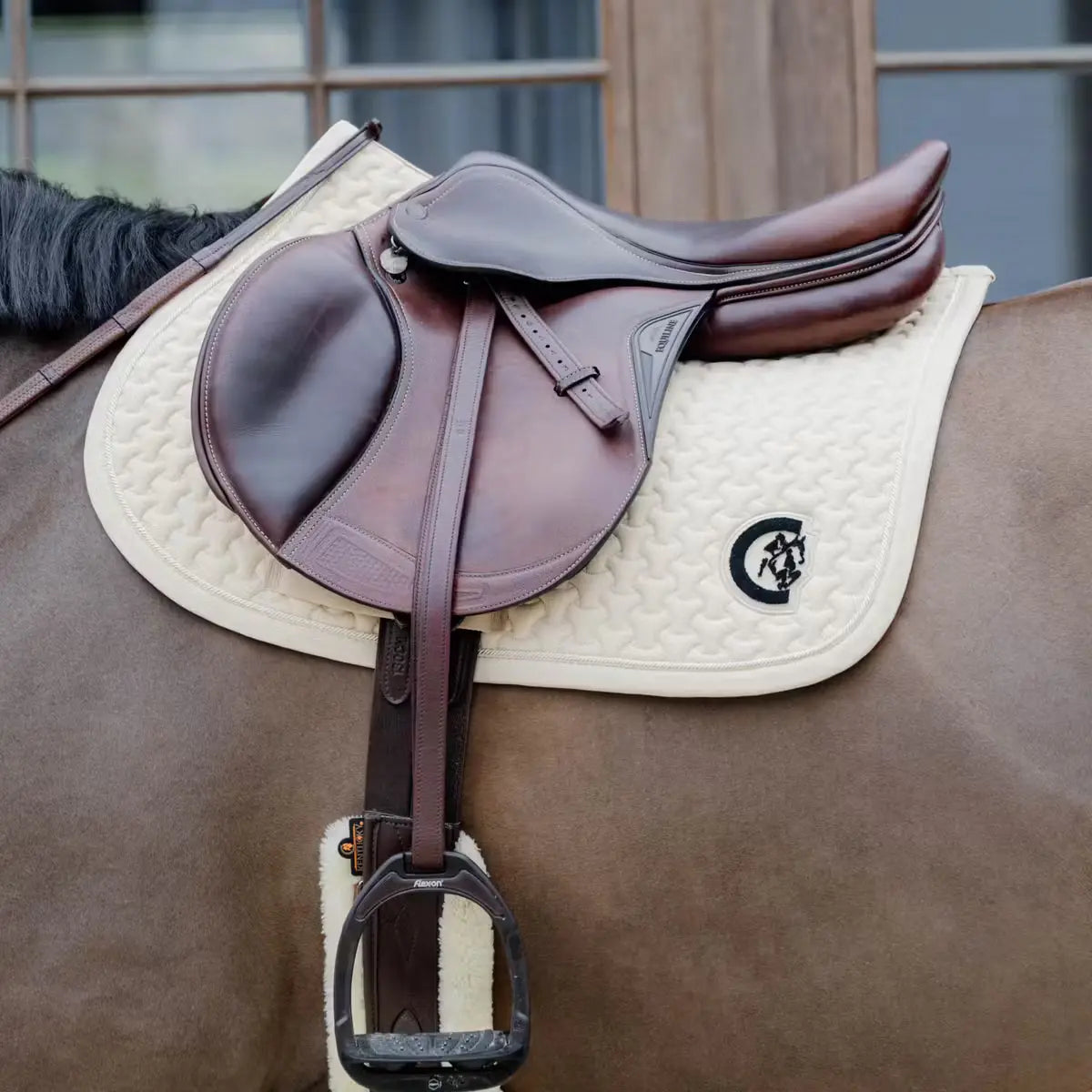 Jumping Saddle Pad Plaited 3D Logo Kentucky - Nellas Horsewear