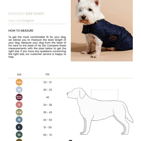 Dog Coat Original Kentucky Kentucky