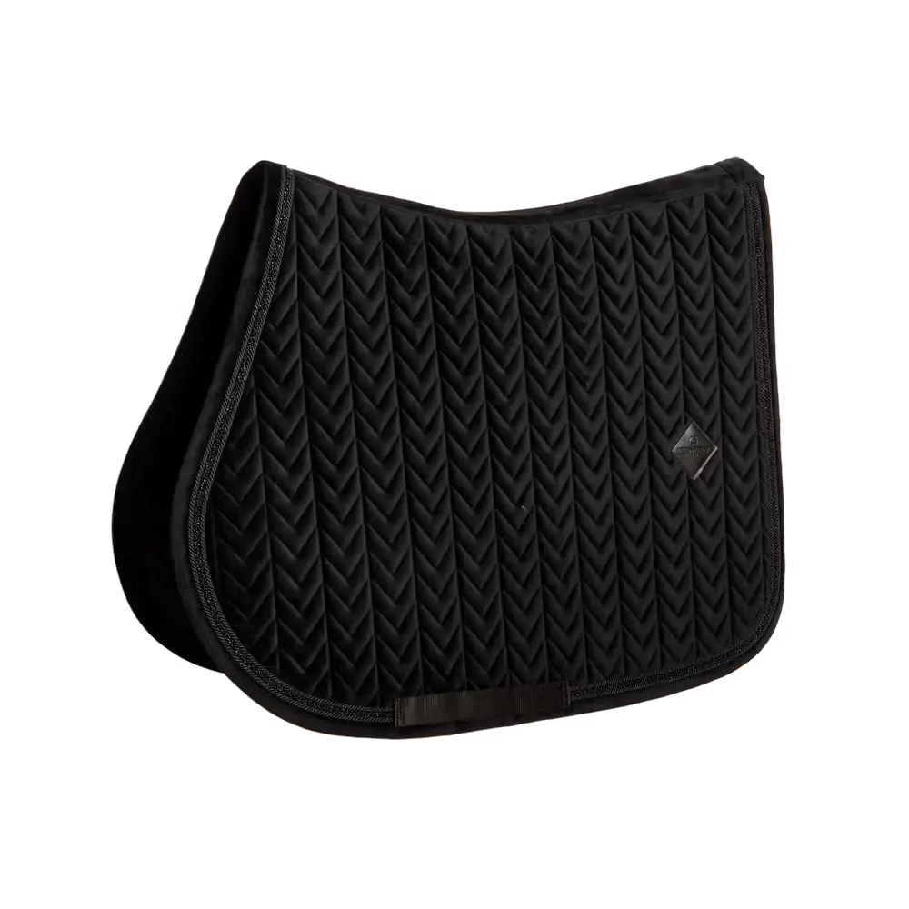 Jumping Saddle Pad Velvet Mini Pearls Kentucky Horsewear - Nellas Horsewear