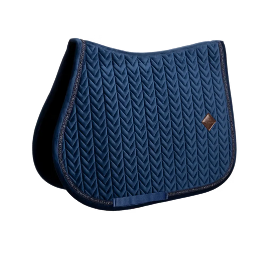 Jumping Saddle Pad Velvet Mini Pearls Kentucky Horsewear - Nellas Horsewear