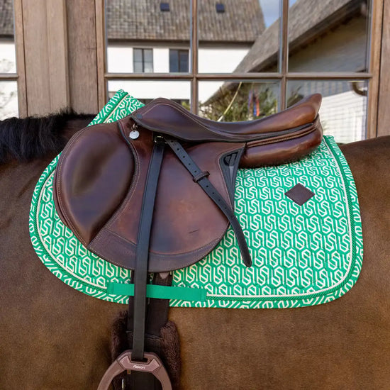 Jumping Saddle pad Velvet Printing Kentucky Horsewear - Nellas Horsewear