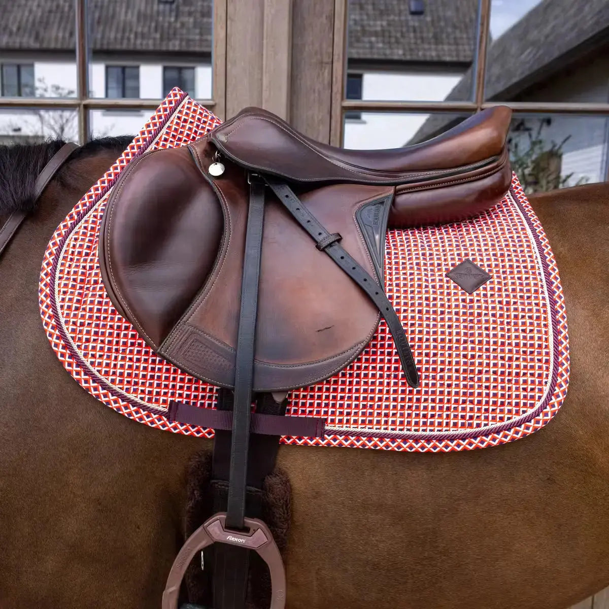 Jumping Saddle pad Velvet Printing Kentucky Horsewear - Nellas Horsewear