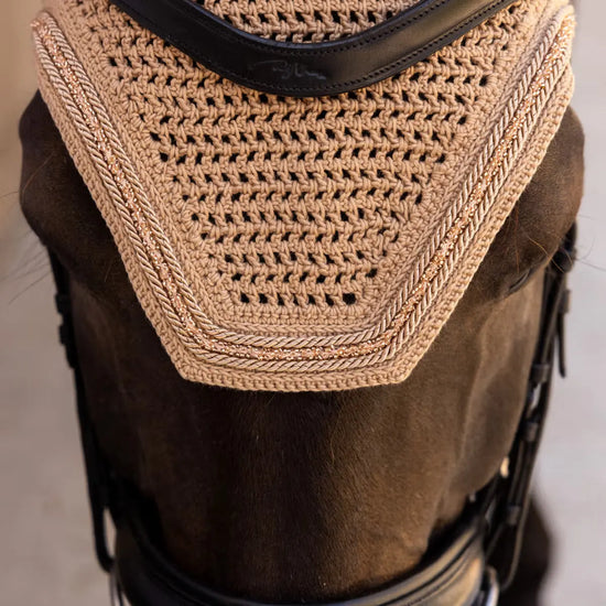 Fly veil Wellington Velvet Mini Pearls Kentucky - Nellas Horsewear