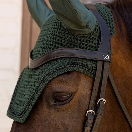 Fly veil Wellington Velvet Mini Pearls Kentucky - Nellas Horsewear